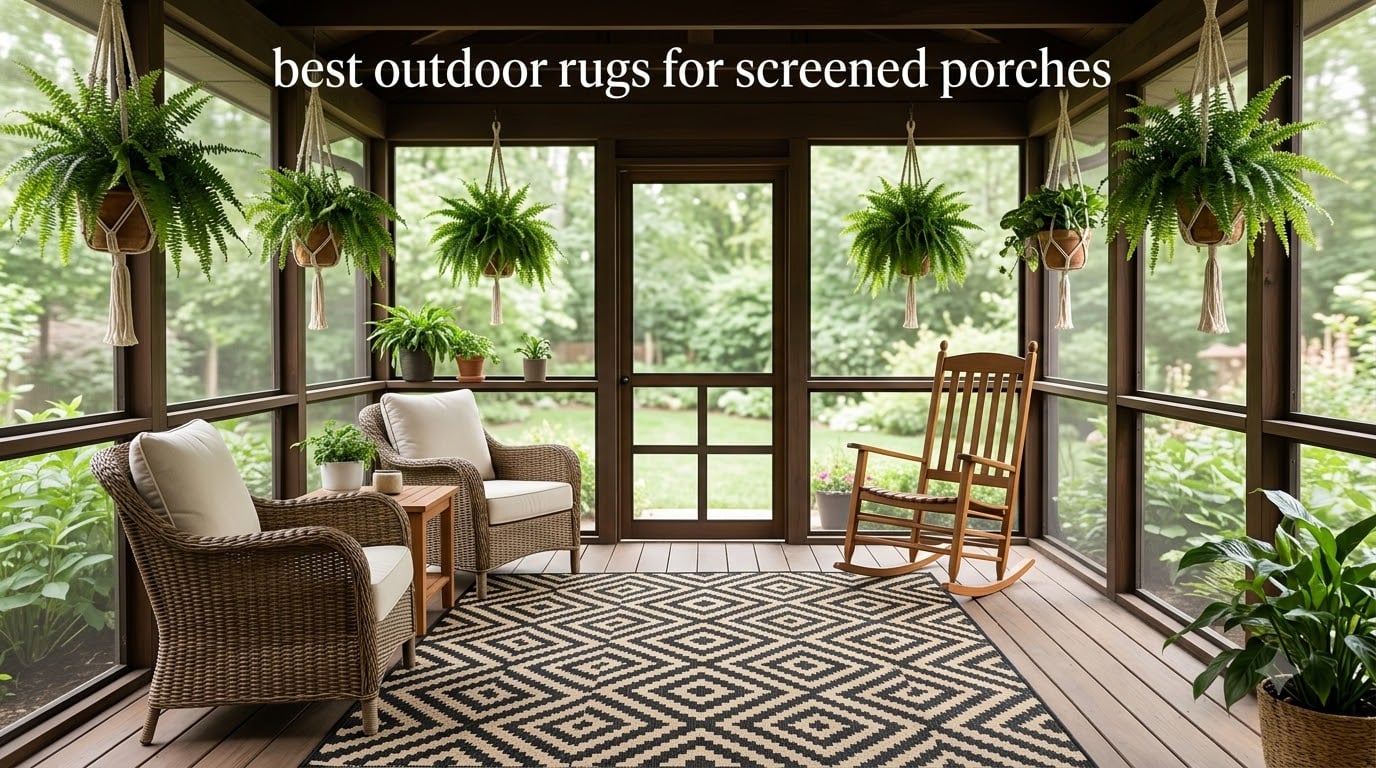 best outdoor rugs for screened porches