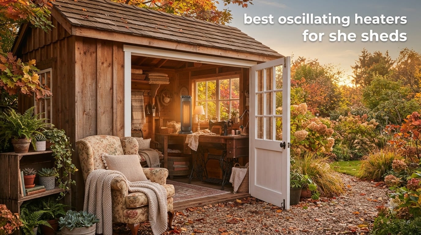 best oscillating heaters for she sheds