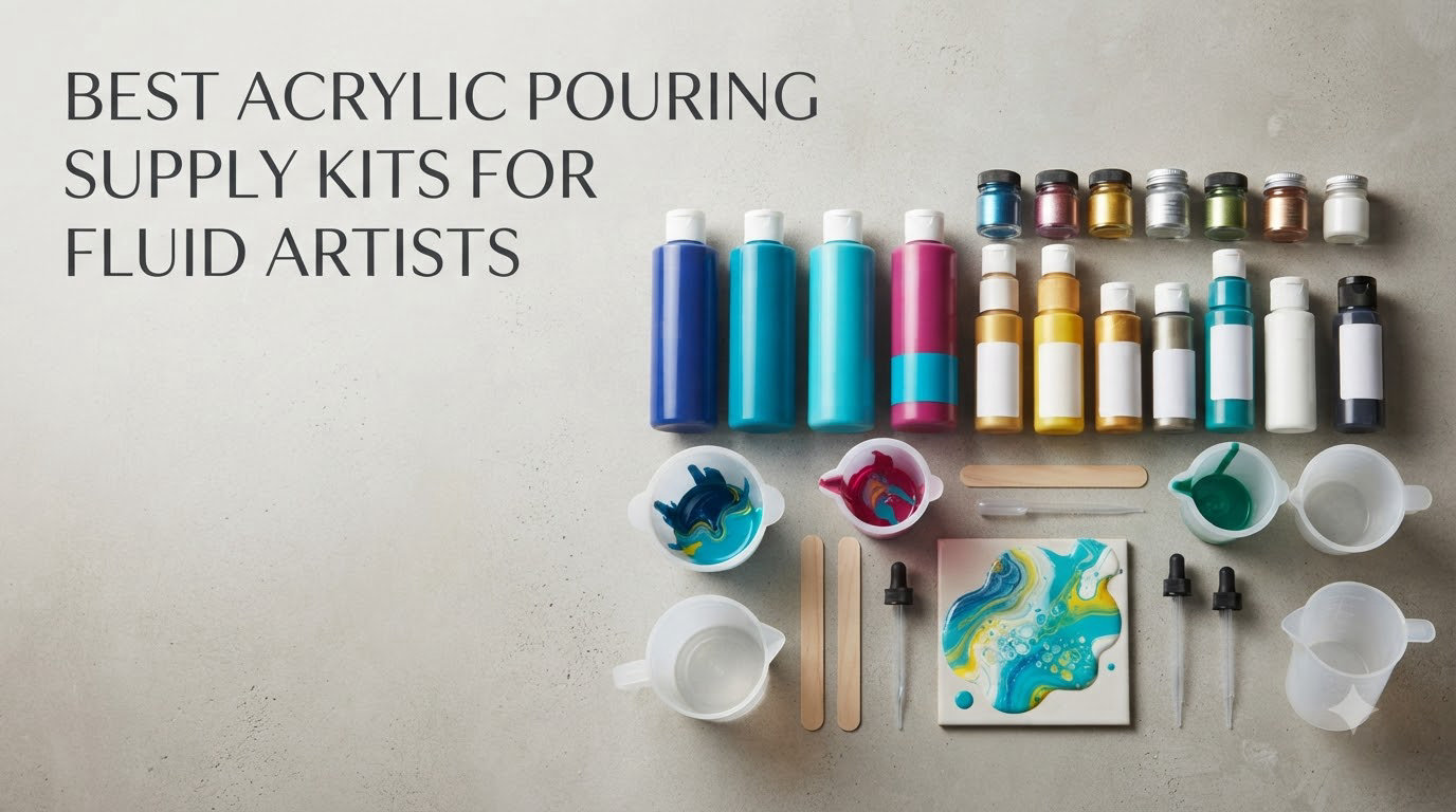 best acrylic pouring supply kits for fluid artists
