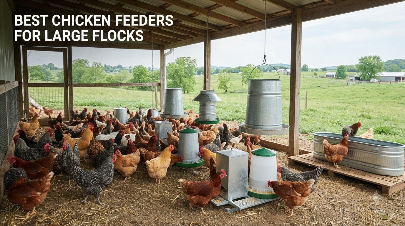 best chicken feeders for large flocks