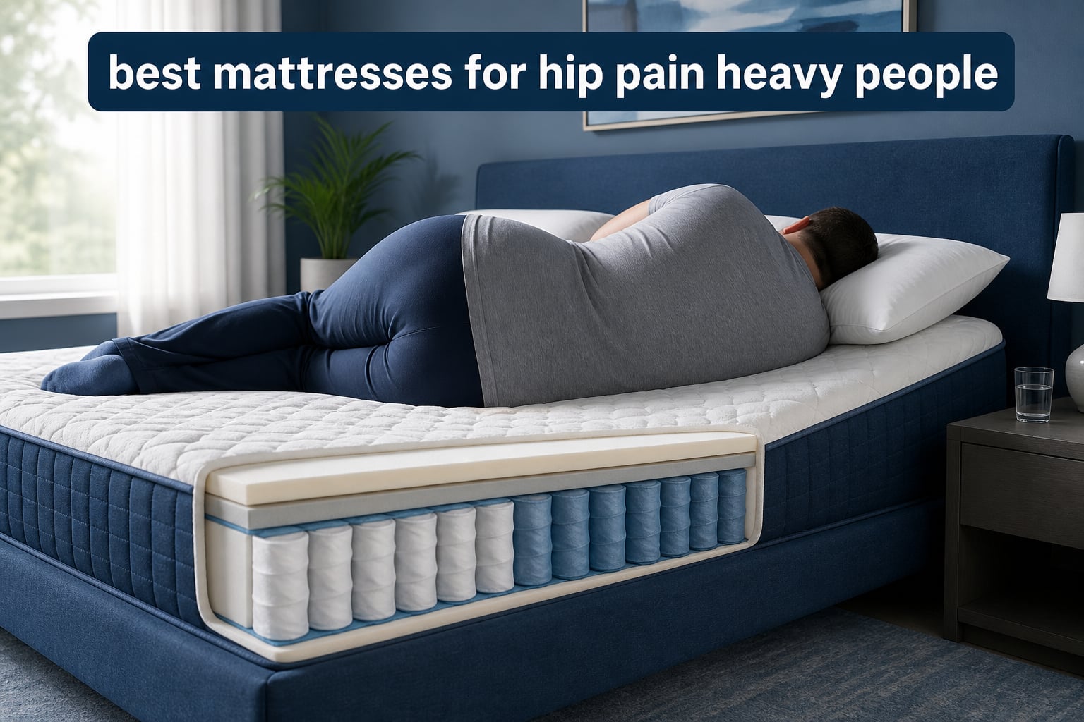 best mattresses for hip pain heavy people