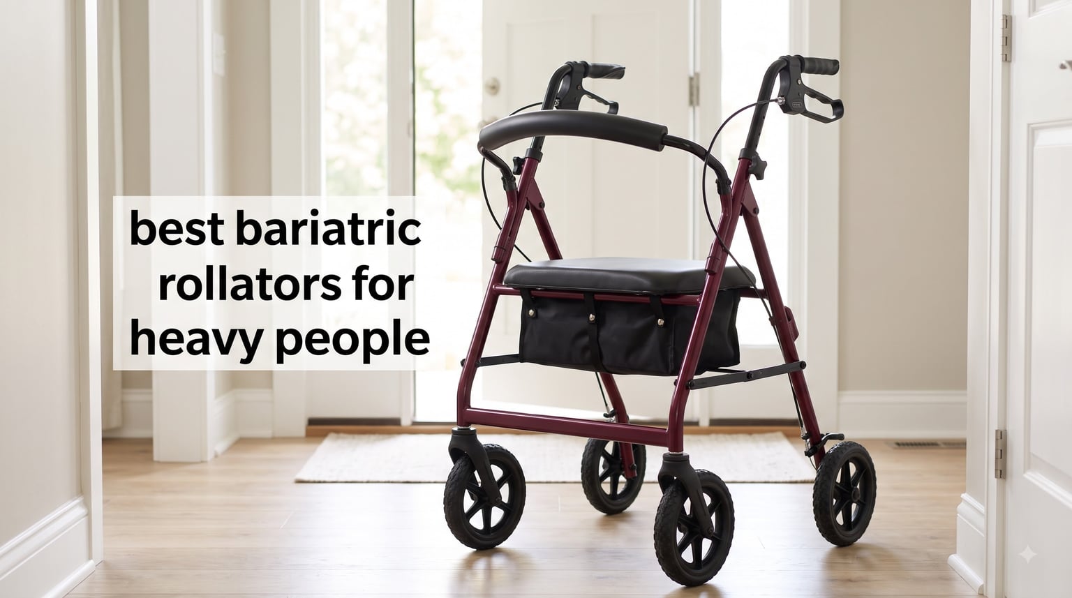 best bariatric rollators for heavy people