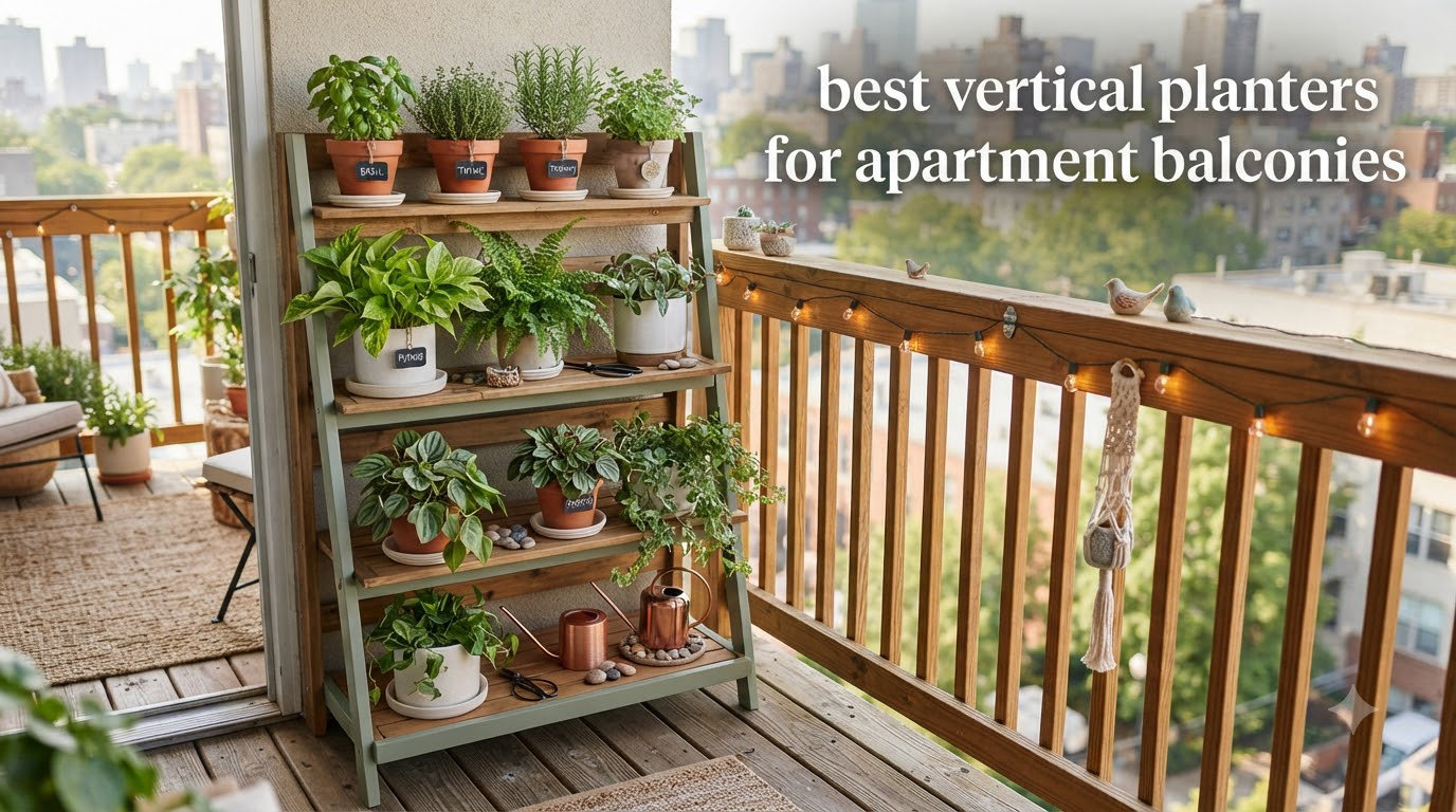 best vertical planters for apartment balconies