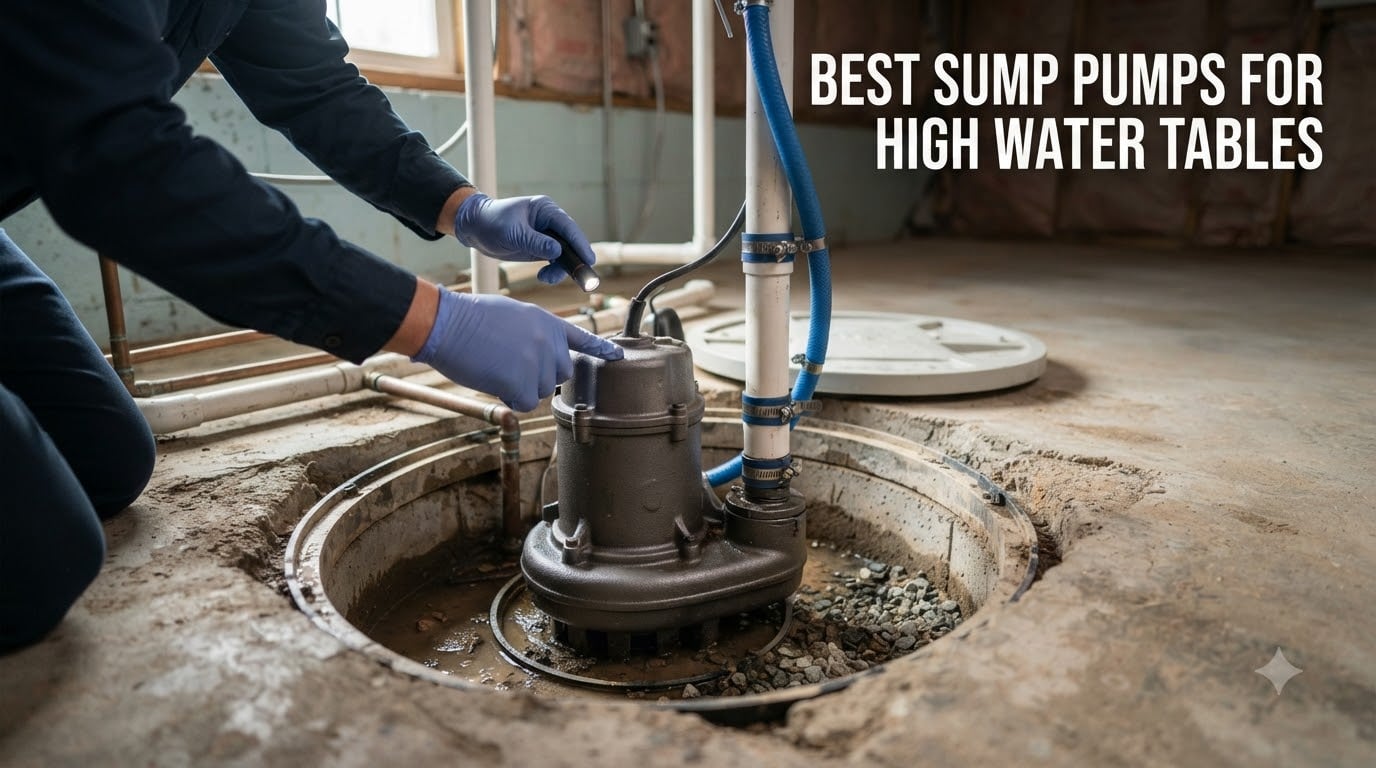 best sump pumps for high water tables