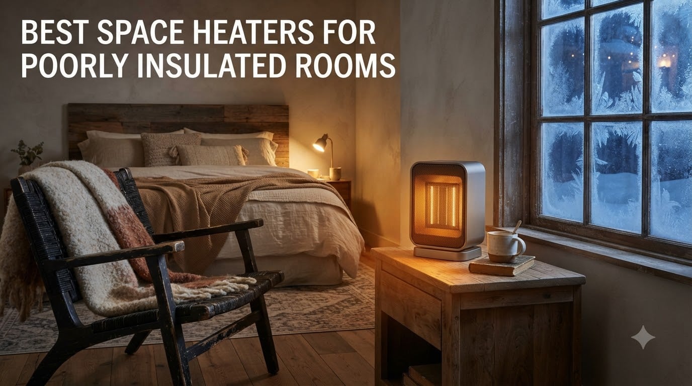 best space heaters for poorly insulated rooms