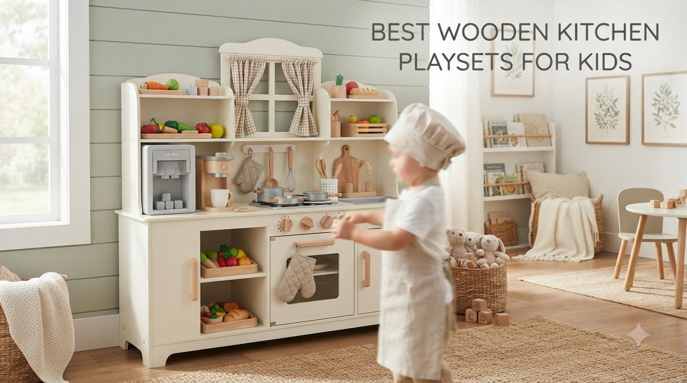 best wooden kitchen playsets for kids