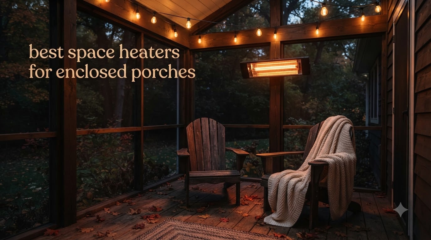 best space heaters for enclosed porches