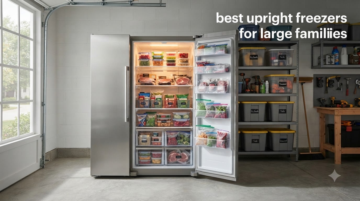 best upright freezers for large families