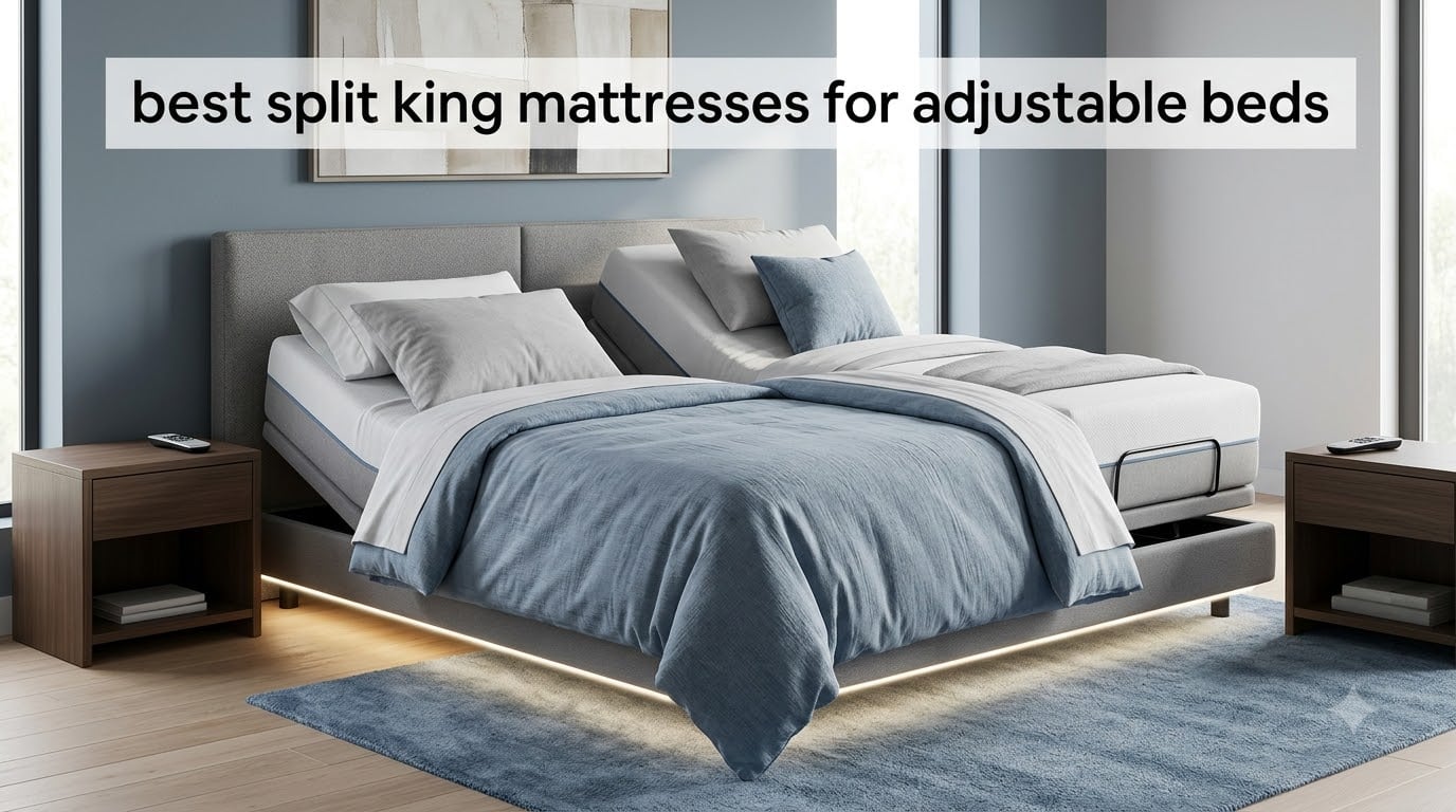 best split king mattresses for adjustable beds