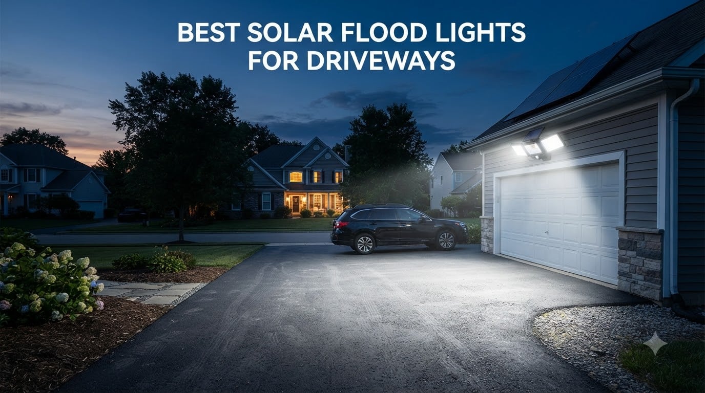 best solar flood lights for driveways