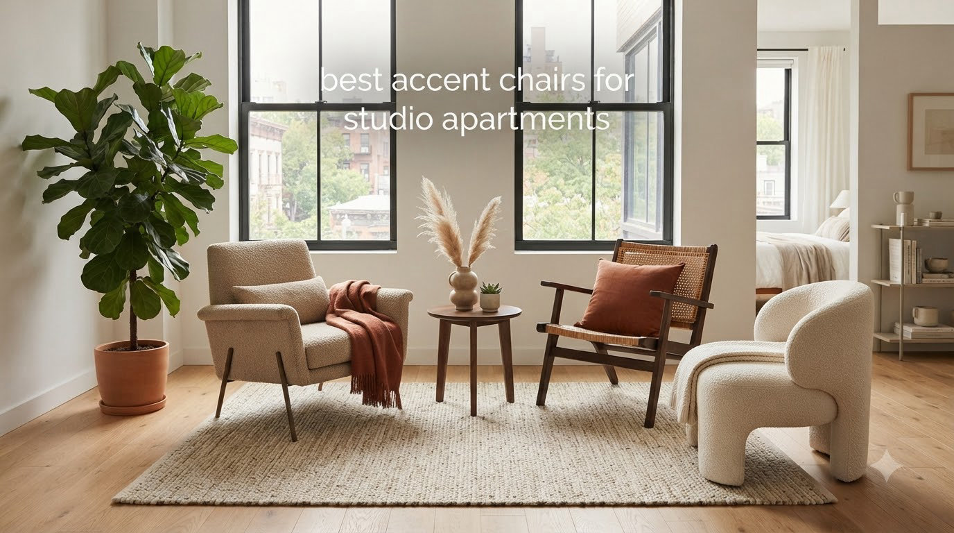 best accent chairs for studio apartments