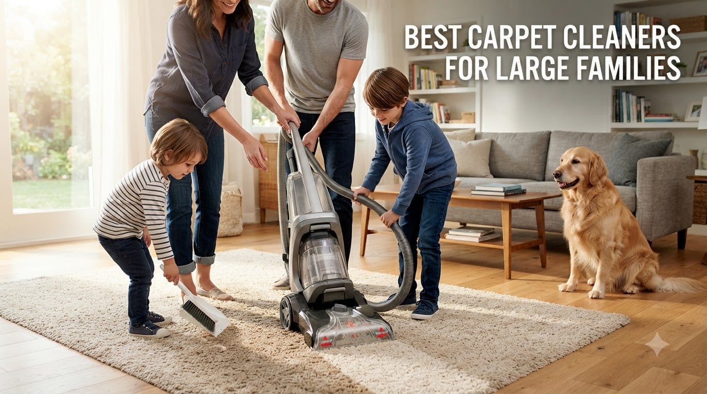 best carpet cleaners for large families