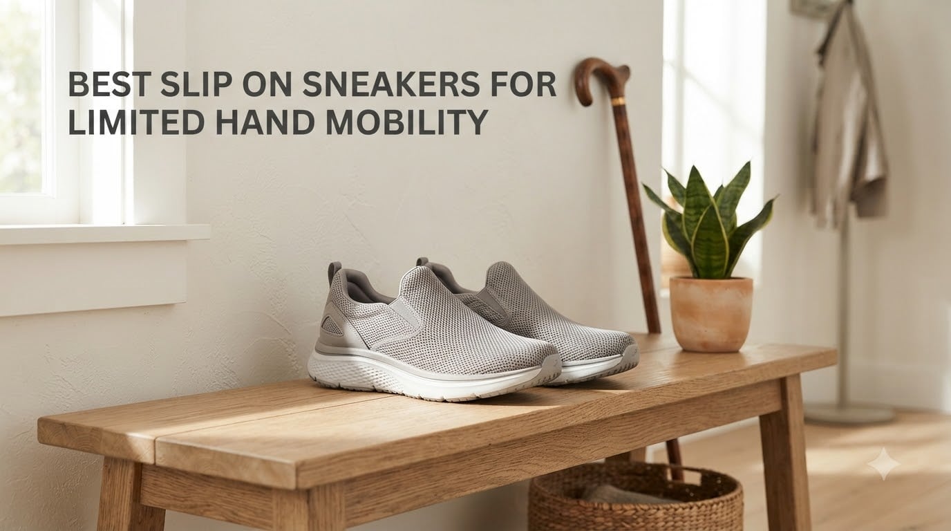 best slip on sneakers for limited hand mobility