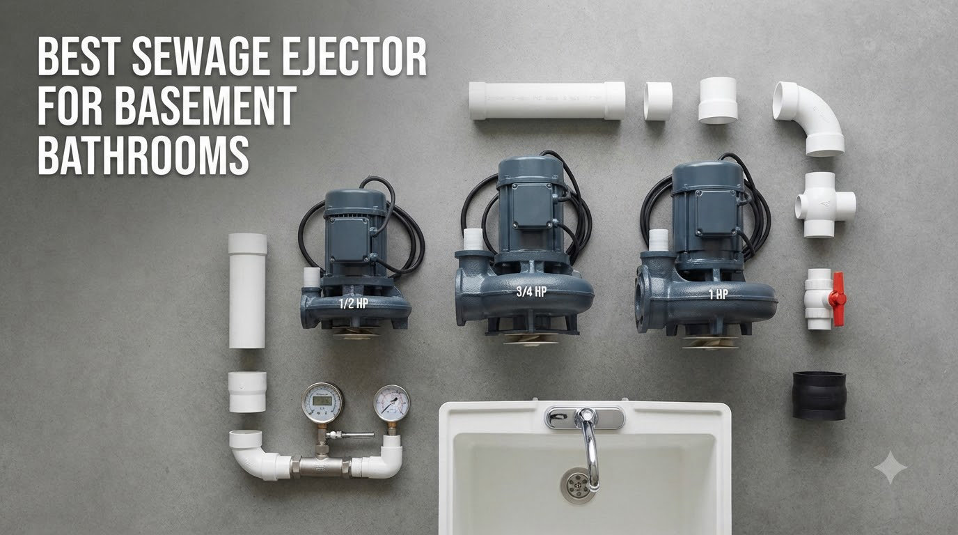 best sewage ejector pumps for basement bathrooms