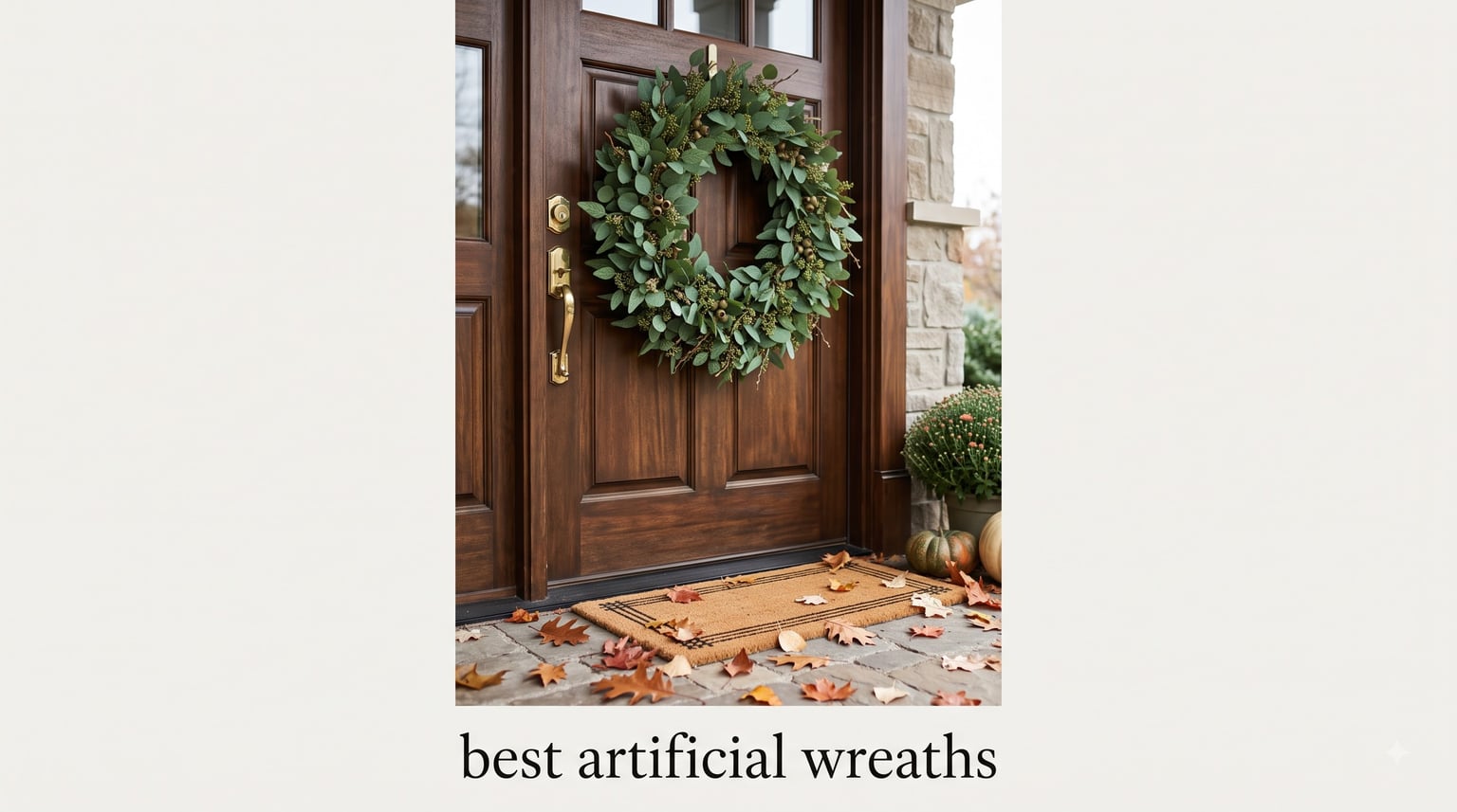 best artificial wreaths