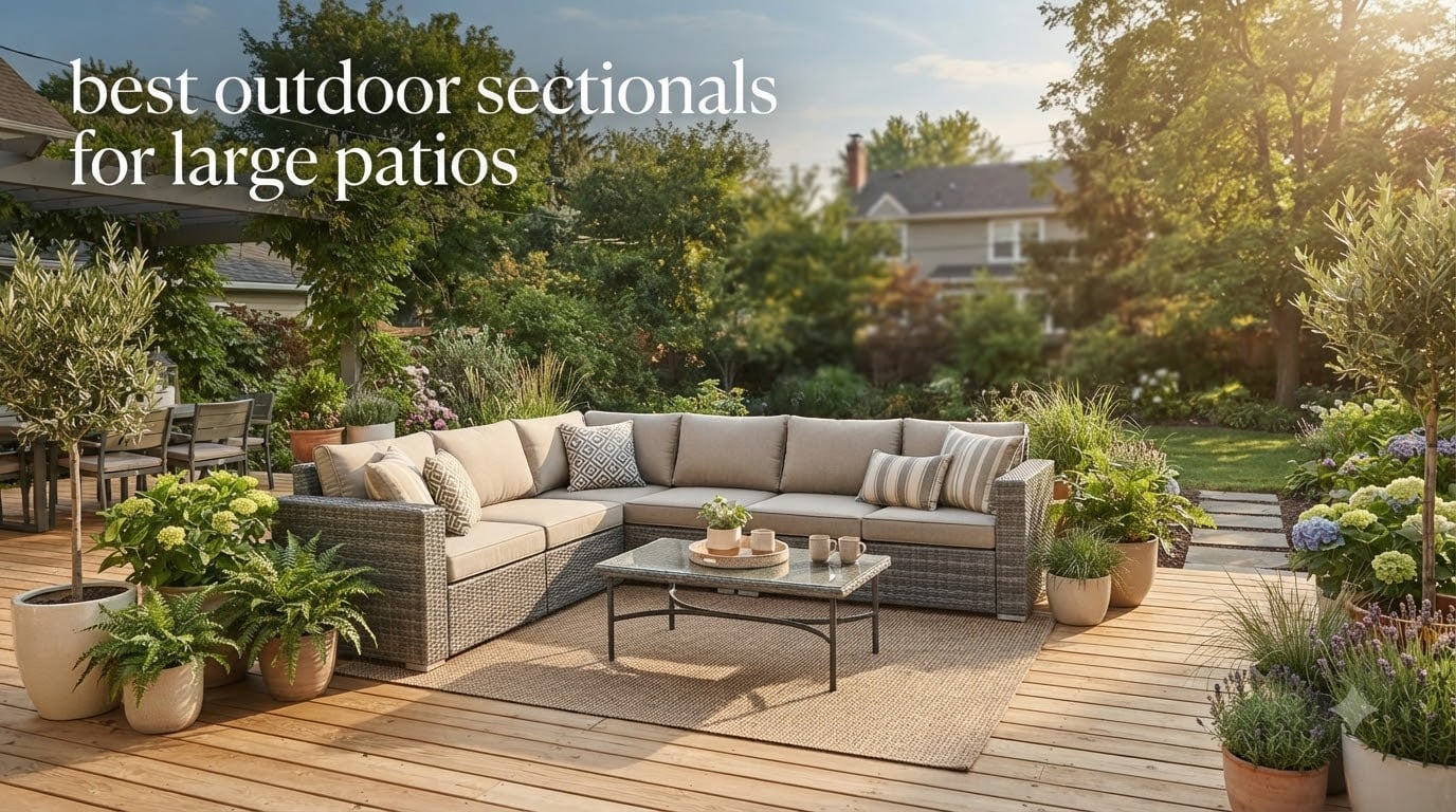 best outdoor sectionals for large patios