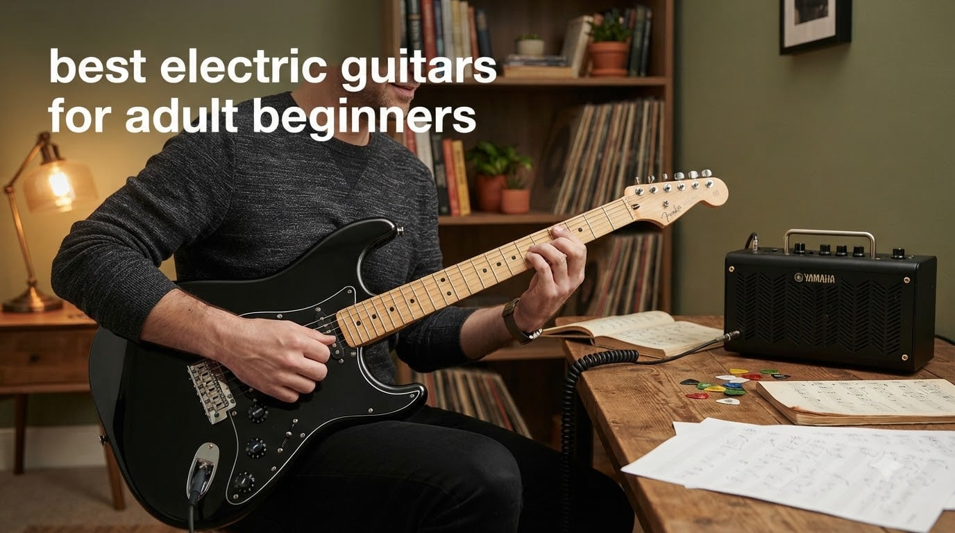 best electric guitars for adult beginners