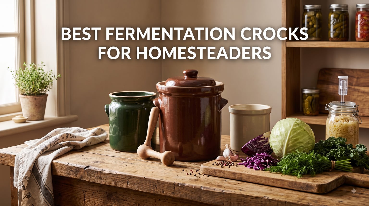 best fermentation crocks for homesteaders