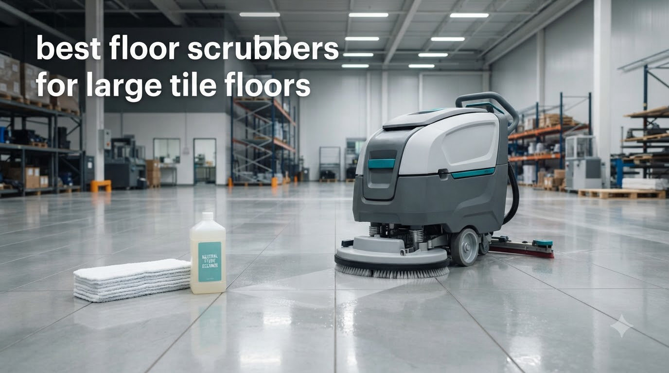 best floor scrubbers for large tile floors