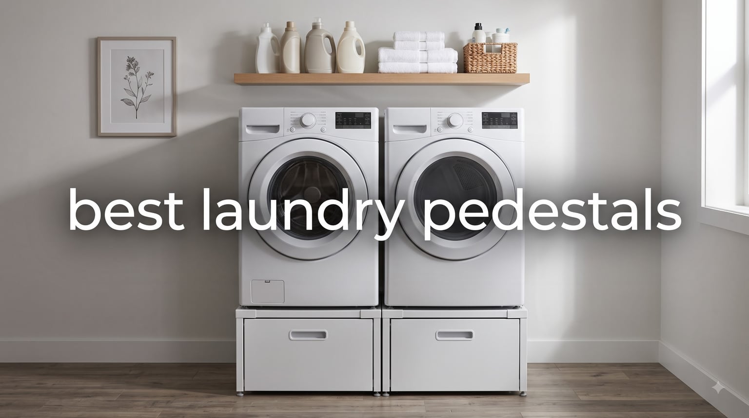 best laundry pedestals