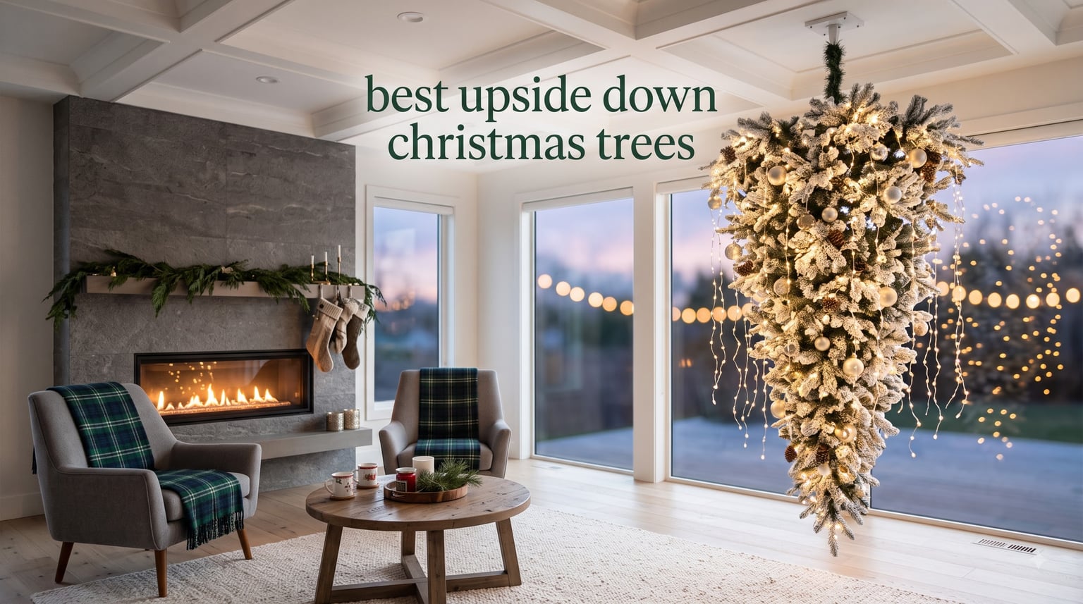 best upside down christmas trees