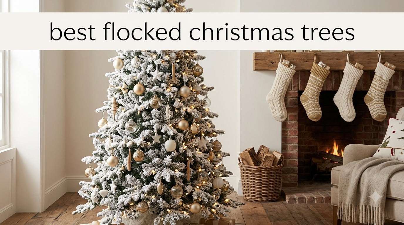 best flocked christmas trees