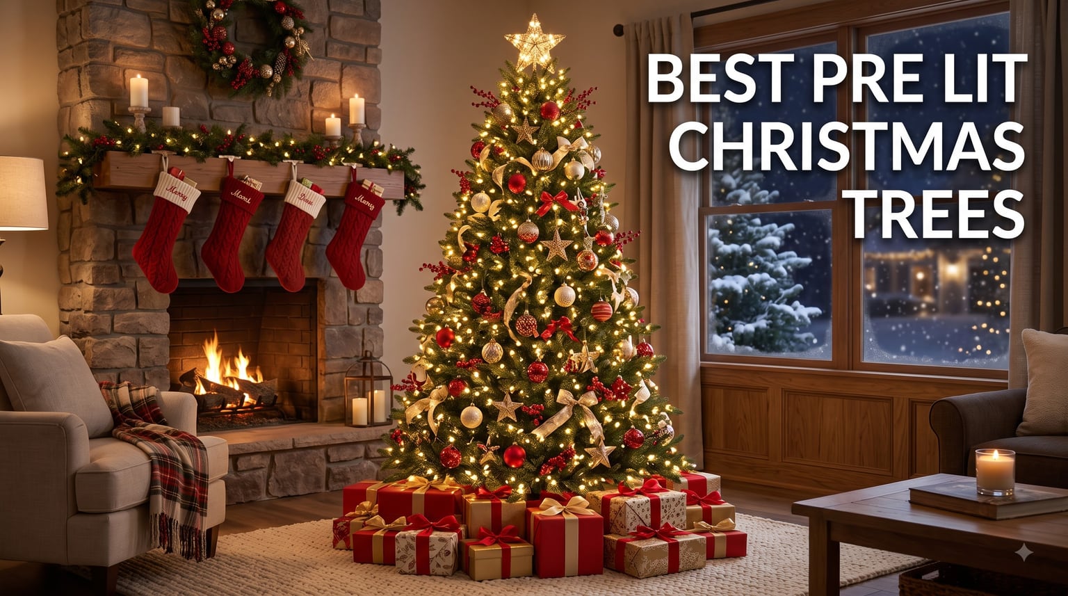 best pre lit christmas trees