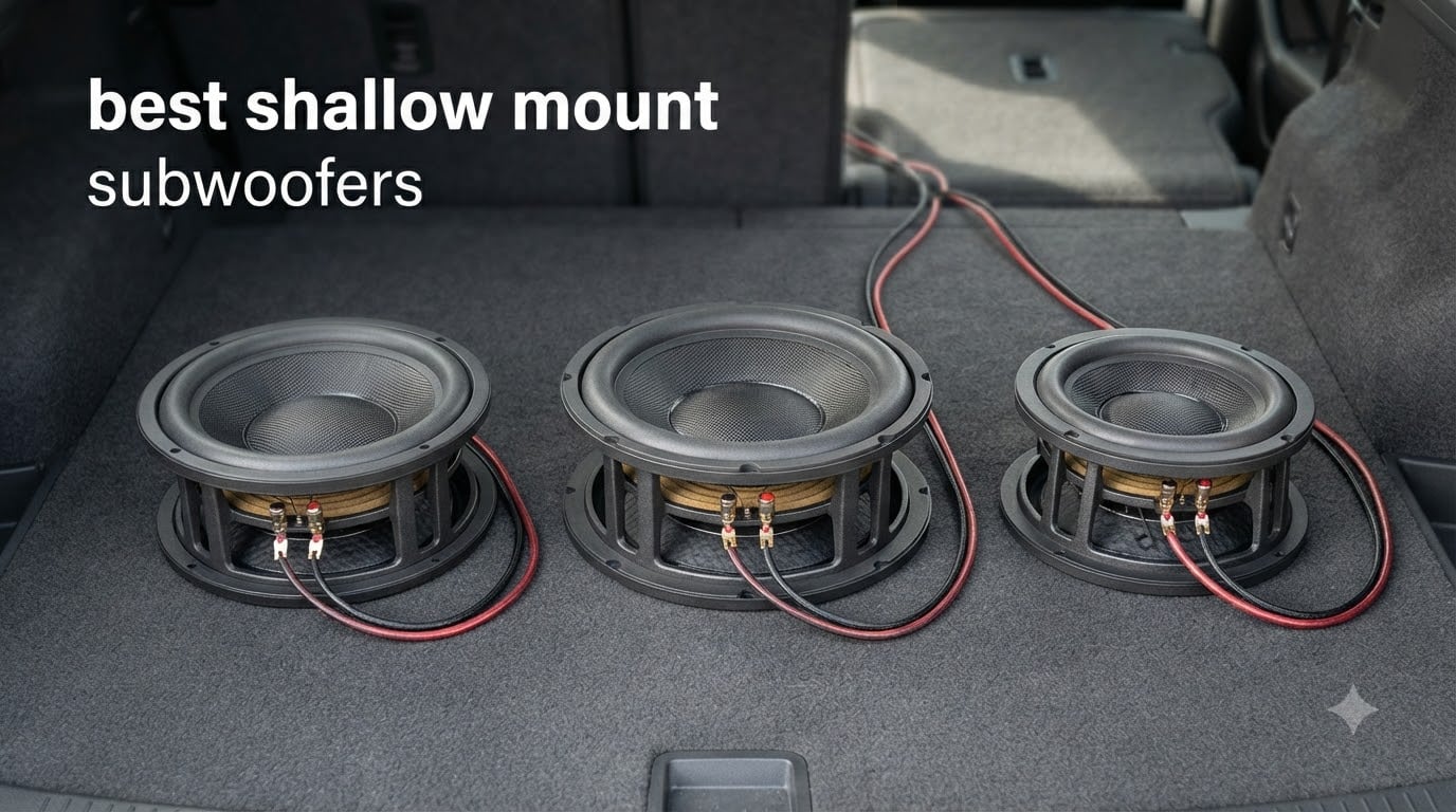 best shallow mount subwoofers