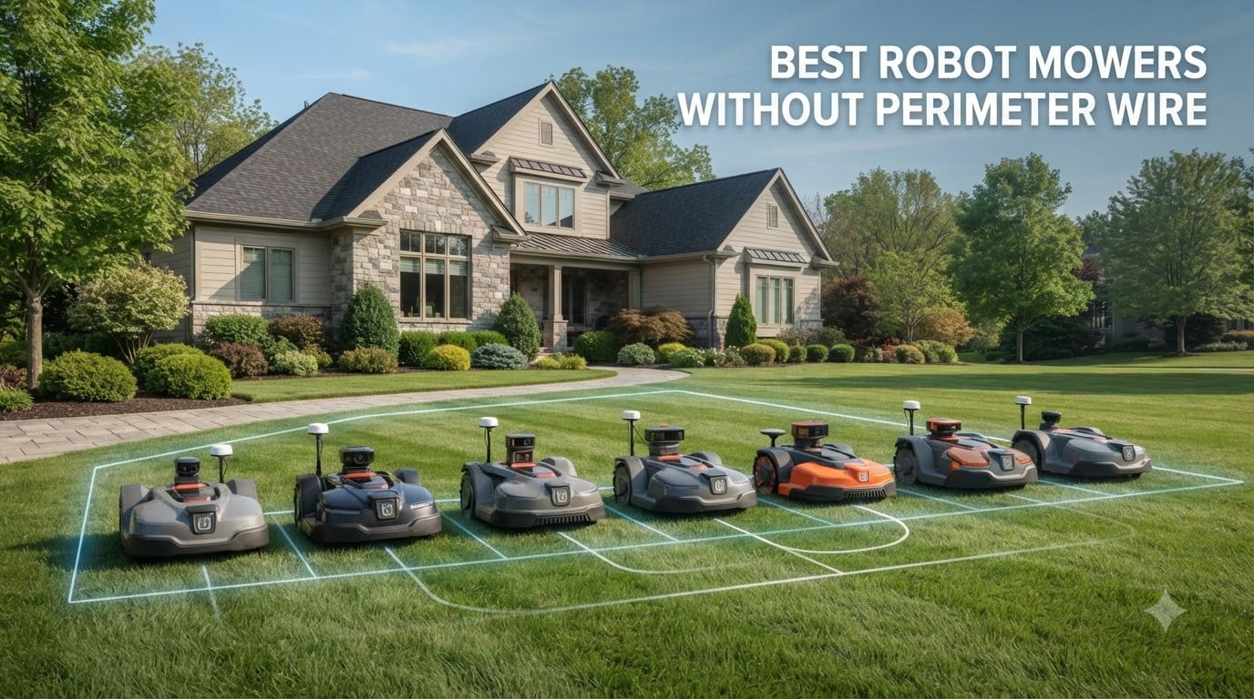 best robot mowers without perimeter wire
