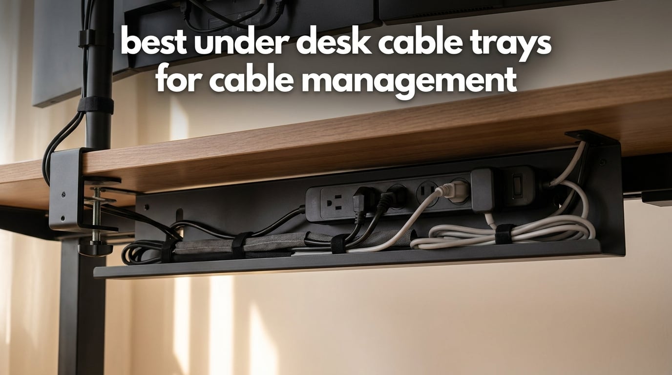 best under desk cable trays for cable management