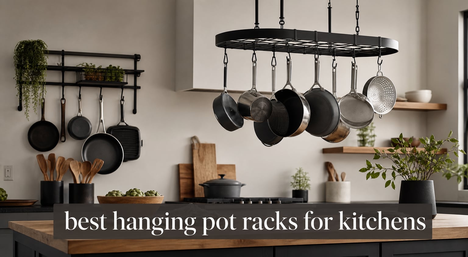 best hanging pot racks for kitchens