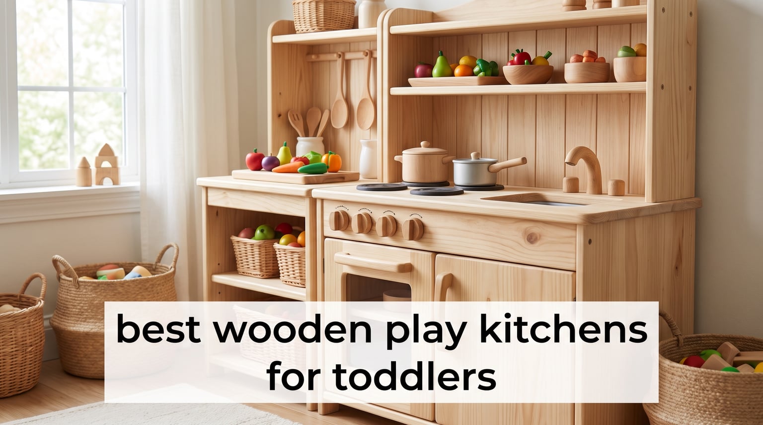 best wooden play kitchens for toddlers