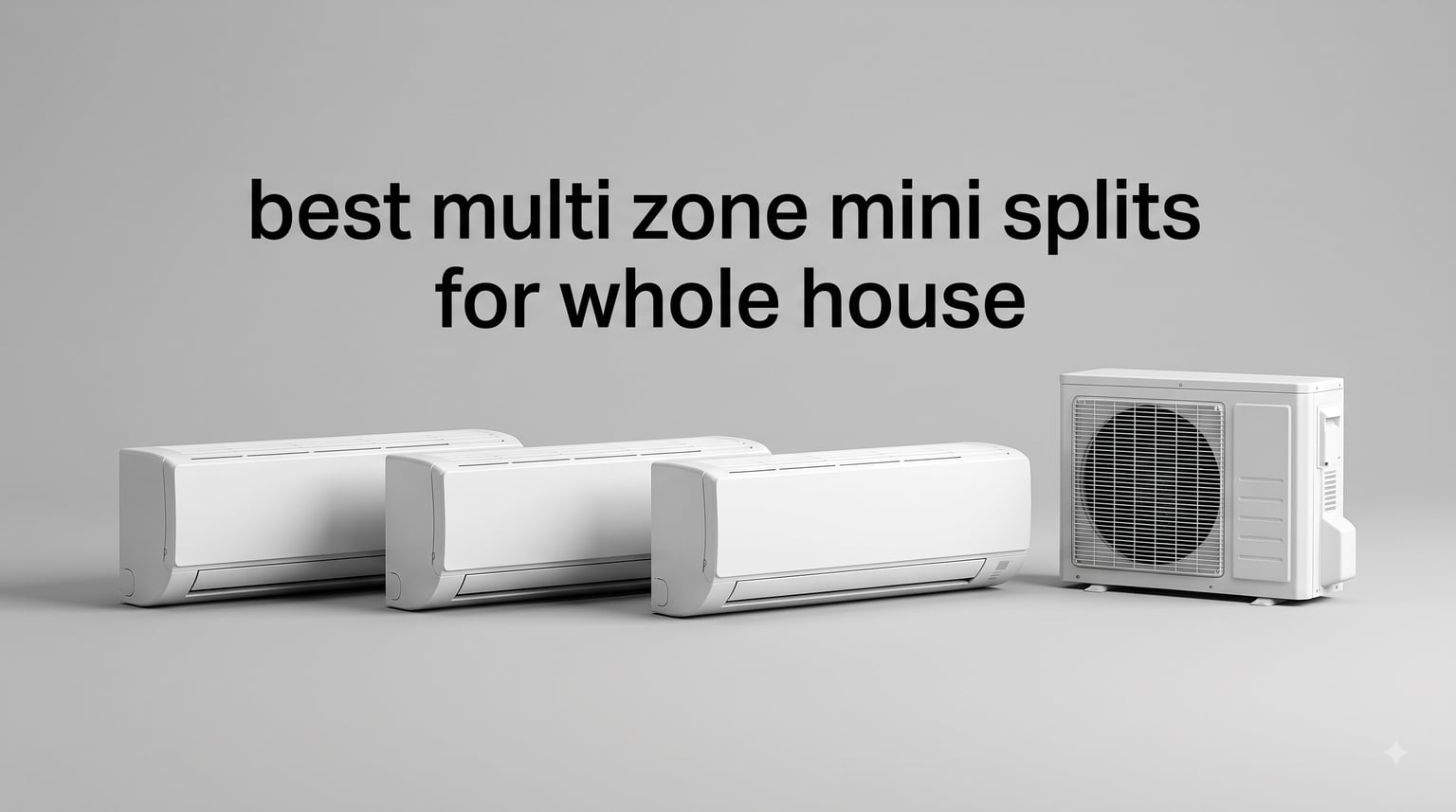 best multi zone mini splits for whole house