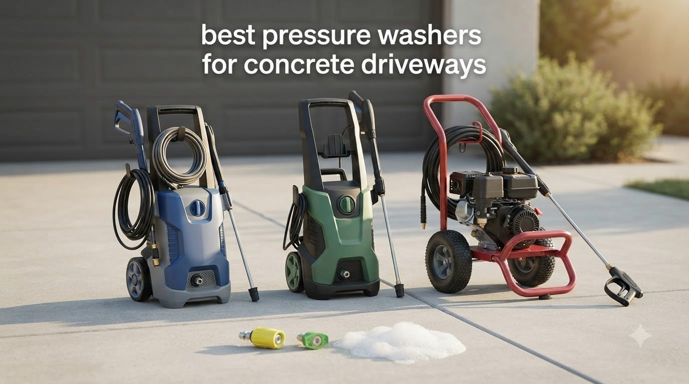 best pressure washers for concrete driveways