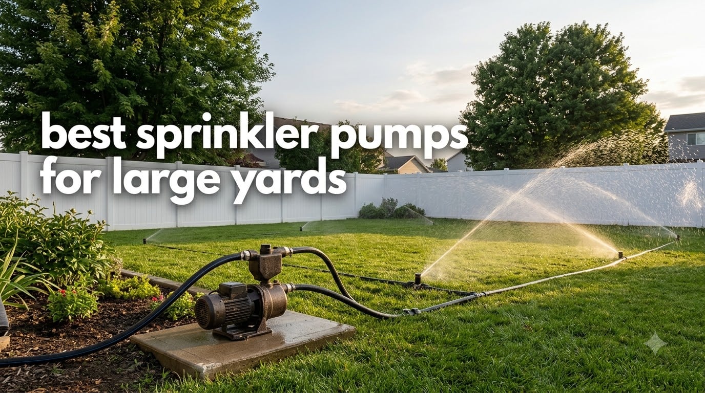 best sprinkler pumps for large yards