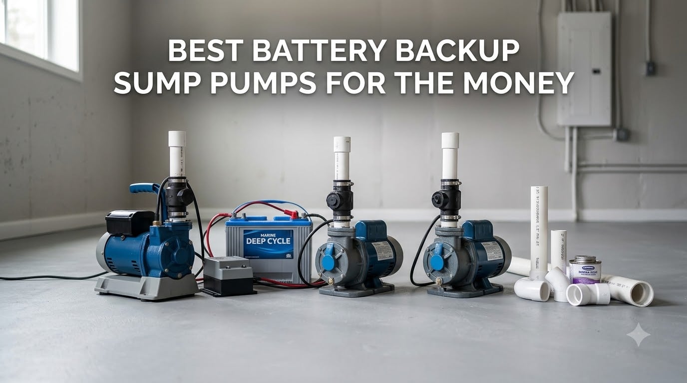 best battery backup sump pumps for the money