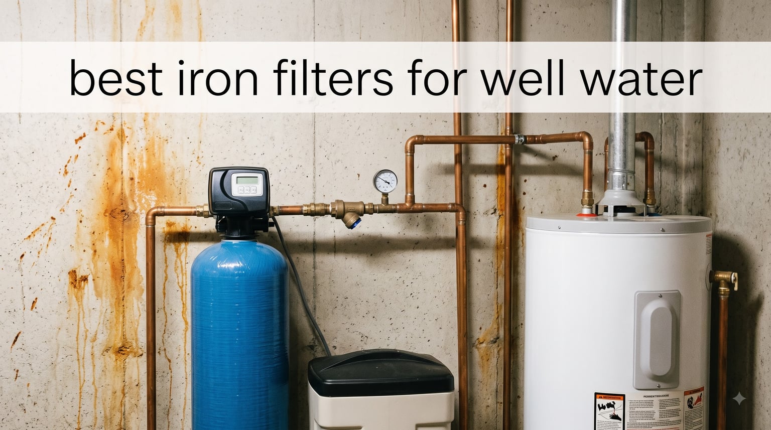 best iron filters for well water