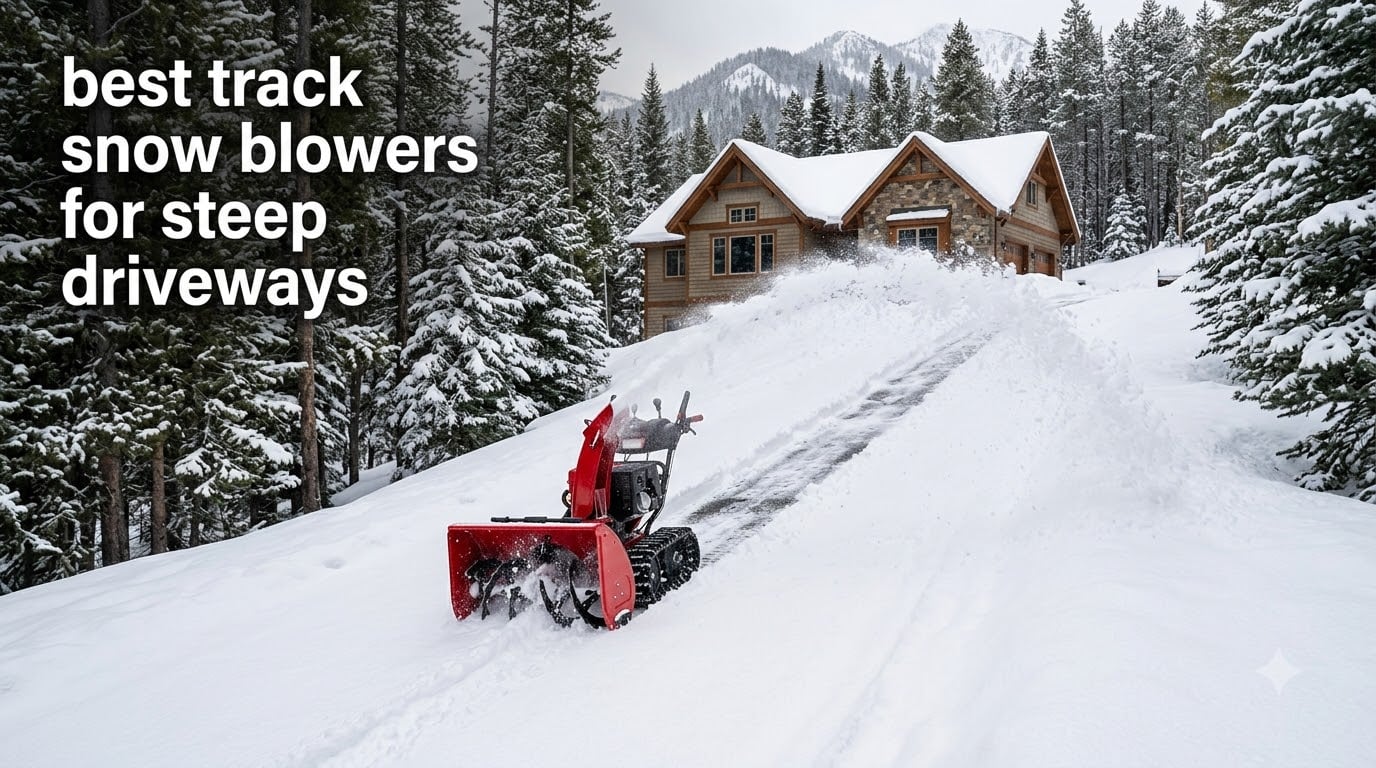 best track snow blowers for steep driveways