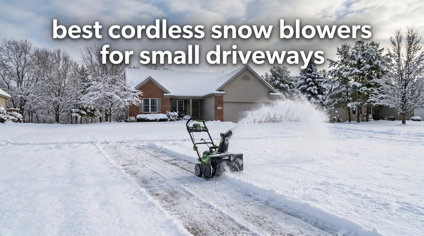 best cordless snow blowers for small driveways