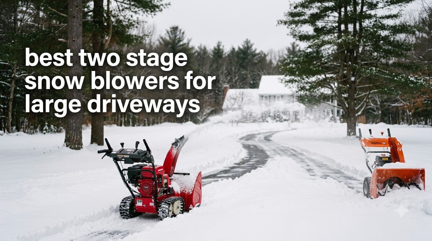 best two stage snow blowers for large driveways