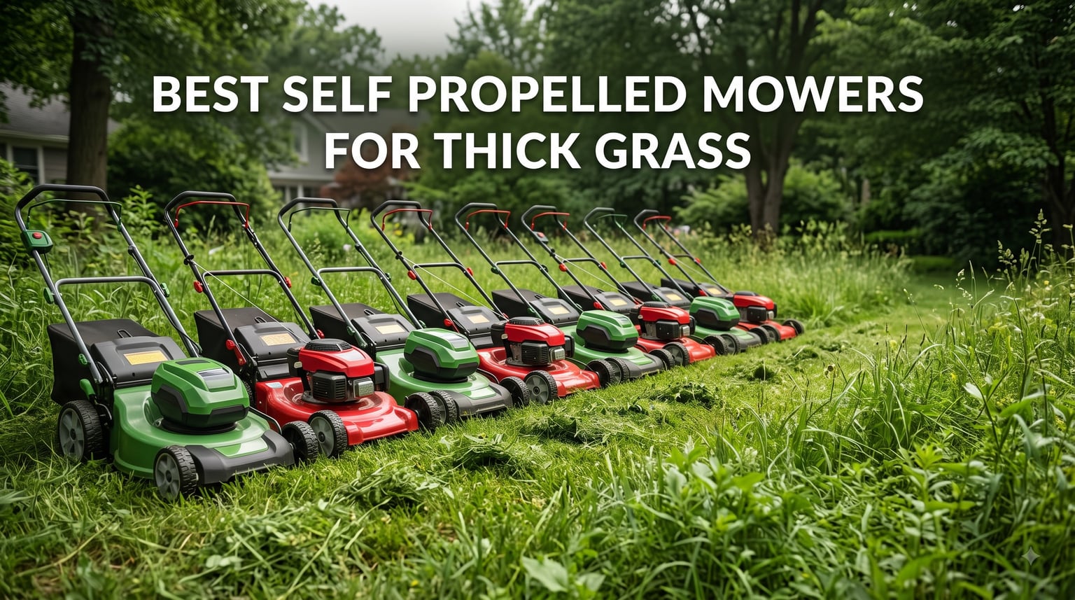 best self propelled mowers for thick grass