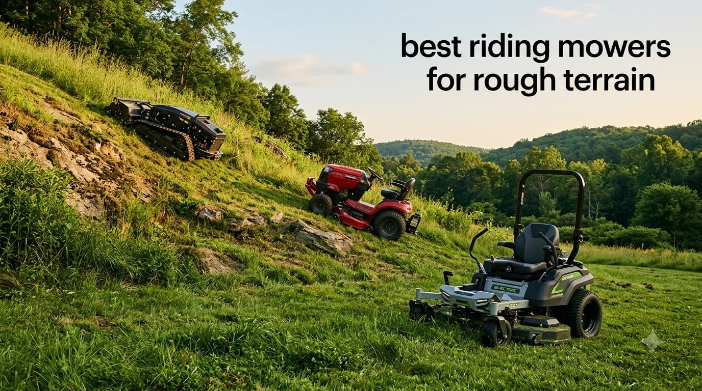 best riding mowers for rough terrain