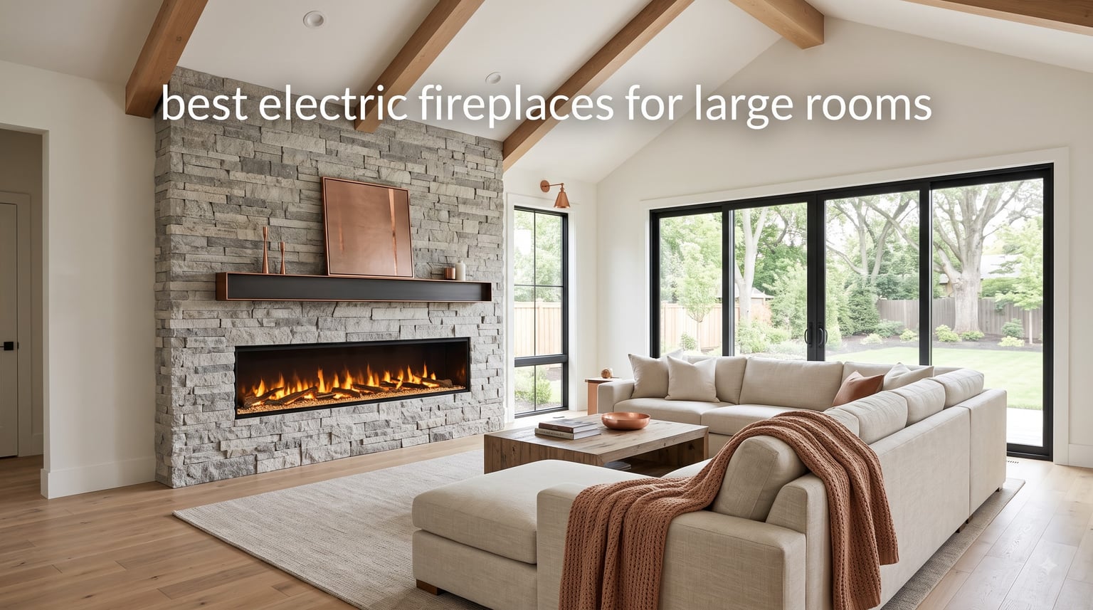 best electric fireplaces for large rooms