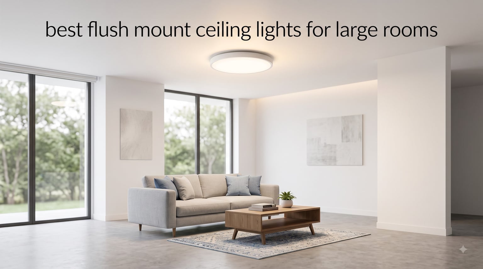 best flush mount ceiling lights for large rooms