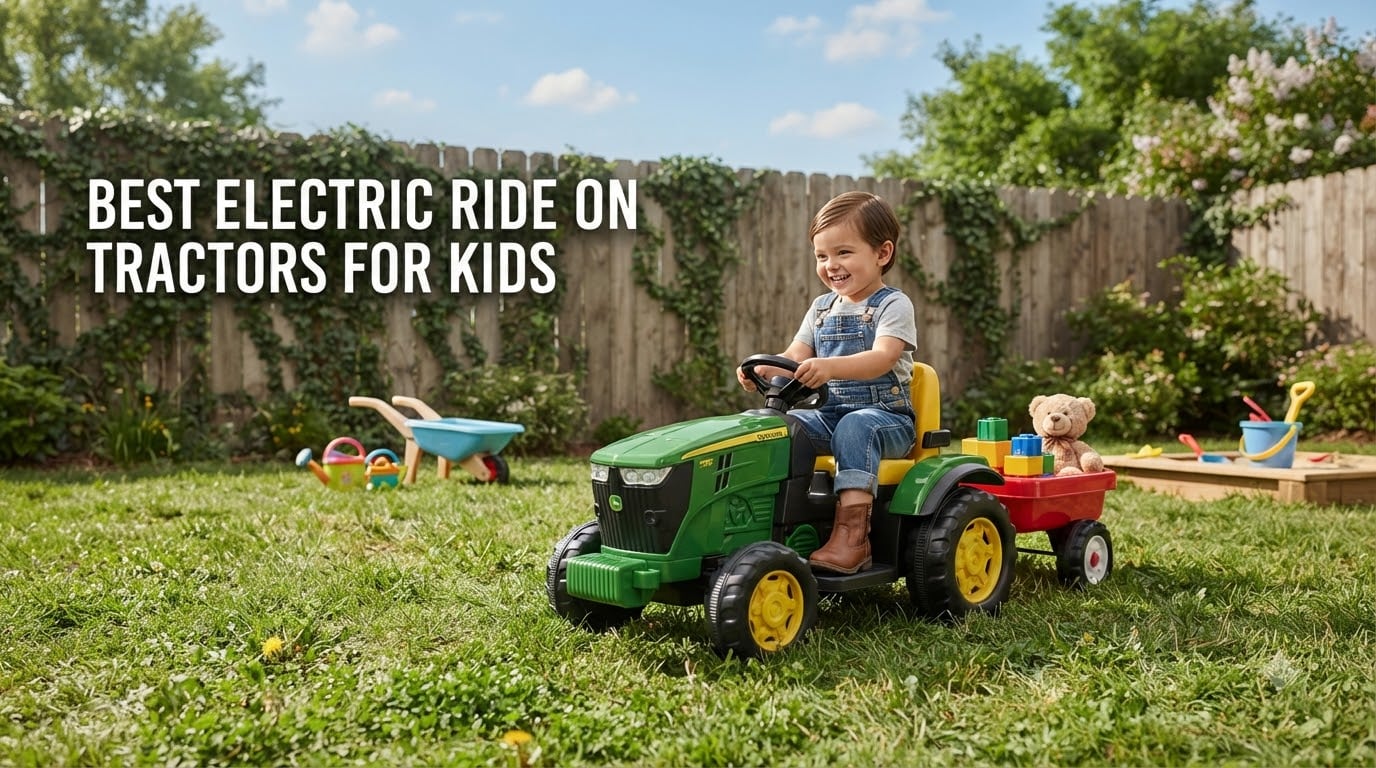 best electric ride on tractors for kids