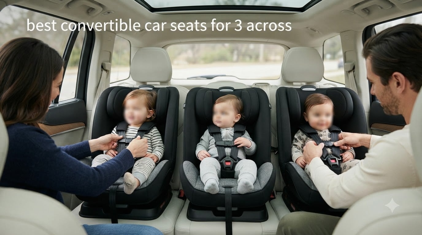 best convertible car seats for 3 across