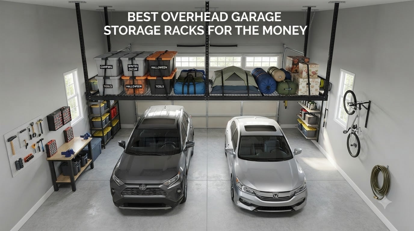best overhead garage storage racks for the money
