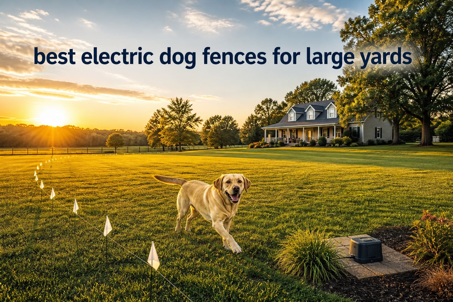 best electric dog fences for large yards
