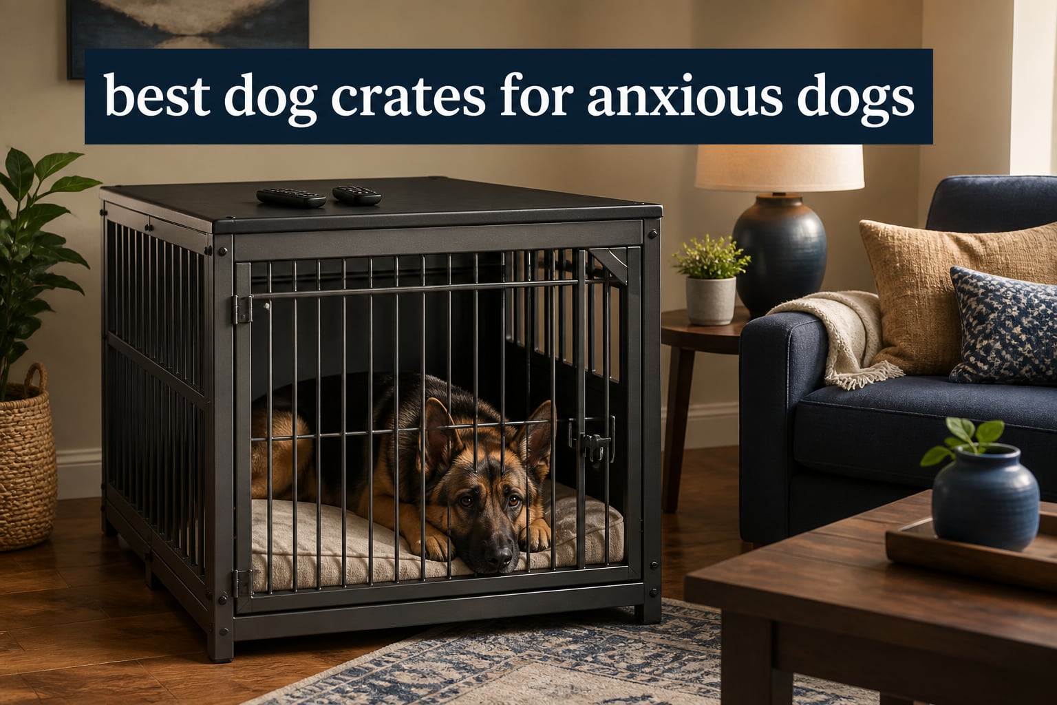 best dog crates for anxious dogs