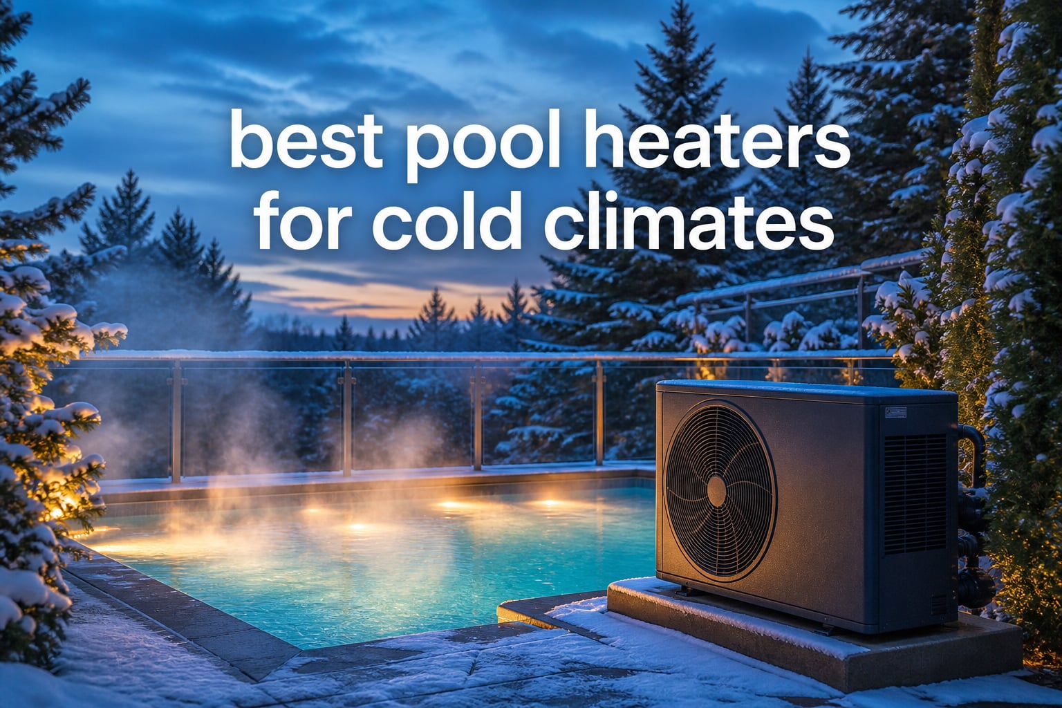 best pool heaters for cold climates